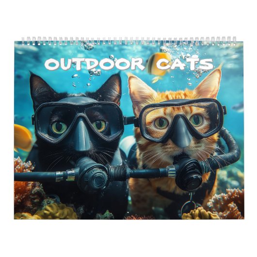 Outdoor Cats Calendar Kalender (Hoes)