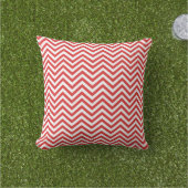 Outdoor Cushions - Red Stripe Pattern Buitenkussen (Gras)