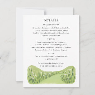 Outdoor Details Behuizing Kaart met Grassy Trail