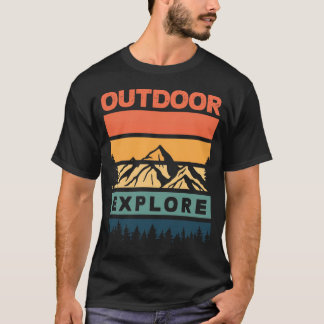 Outdoor Explore Mountain Adventure Nature Lover T-shirt