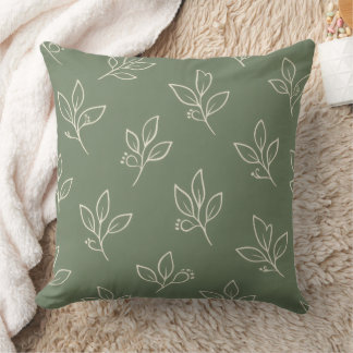 Outdoor Garden Cushion | Sage Green Patio Pillow Kussen