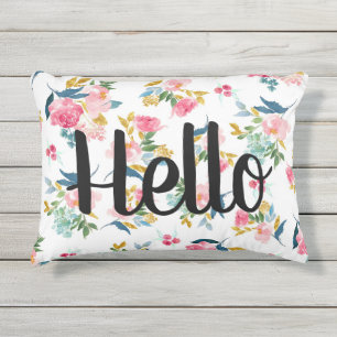 Outdoor Hallo Floral Pillow Buitenkussen