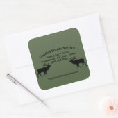 Outdoor Hunting Guide Service Professional Square Vierkante Sticker (Envelop)