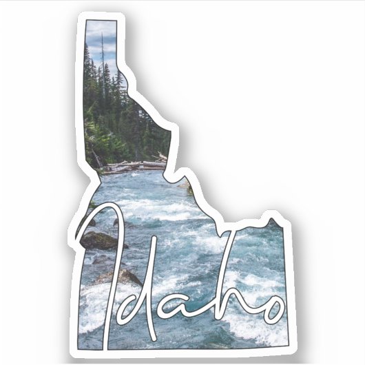 Outdoor Idaho State Sticker (Voorkant)