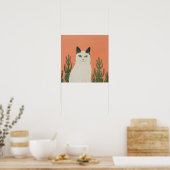 Outdoor kat poster (Keuken)