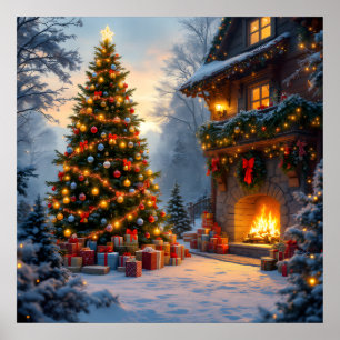 Outdoor kerst Poster
