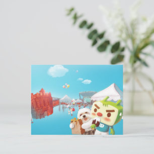 Outdoor Market Fun Aankondigingskaart