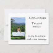 Outdoor Massage Gift Certificate (Voorkant)
