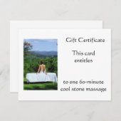 Outdoor Massage Gift Certificate (Voorkant / Achterkant)