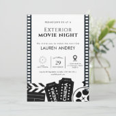 Outdoor Movie Night Invitation (Debout devant)