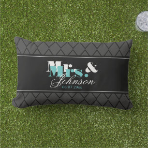 Outdoor Mr en Mrs gooien kussen voor pasgetrouwden