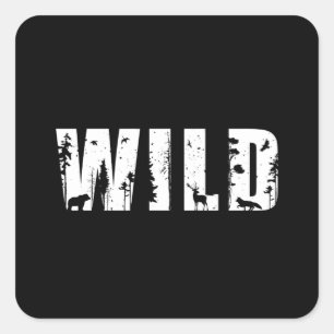 Outdoor Natuur Camping Wandelbergen Grappig cadeau Vierkante Sticker