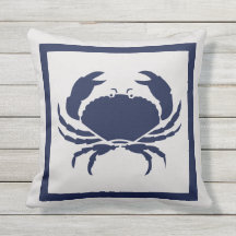 Outdoor Nautische KRAB Marine Blauw op grijs