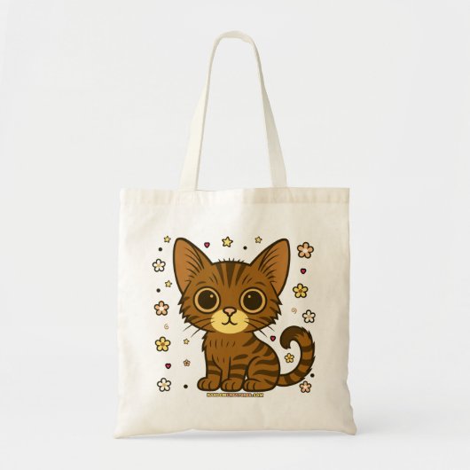 Outdoor Otis Floral Cat Tote Bag (Voorkant)