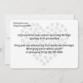 Outdoor Party Invitation Four Replaceable Photos Kaart (Achterkant)