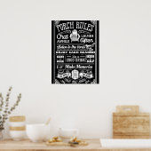 OUTDOOR POSTERS - Porch Rules (Keuken)