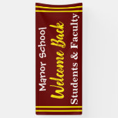 Outdoor School Welkom Terug Banner (Verticaal)