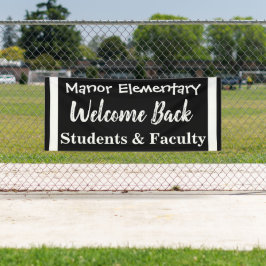 Outdoor School Welkom Terug Banner