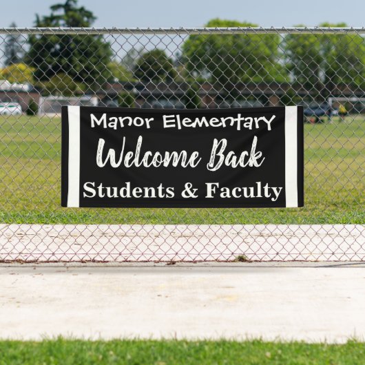 Outdoor School Welkom Terug Banner (Insitu)