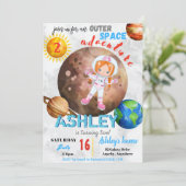 Outdoor Space Adventure 2 Anniversaire Carte d'inv (Debout devant)
