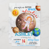 Outdoor Space Adventure 2 Anniversaire Carte d'inv (Devant / Derrière)