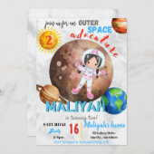 Outdoor Space Adventure 3 Anniversaire Carte d'inv (Devant / Derrière)
