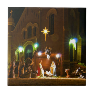 Outdoornativiteitsscène Tegeltje