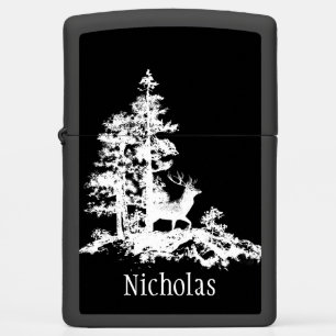 Outdoorsman Silhouette Stag Deer natuur kunst