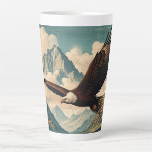 Outdoorsman zeearend gebergte latte mok