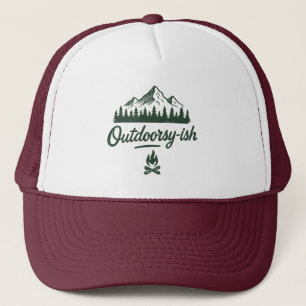 Outdoorsy-ish Trucker Hat – Voor wandelaars & kamp Pet