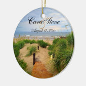 Outer Banks Dunes Bride en Groom Ornament (Links)