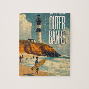 Outer Banks NC Vintage Travel Legpuzzel
