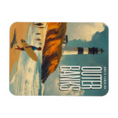 Outer Banks NC Vintage Travel Magneet (Horizontaal)