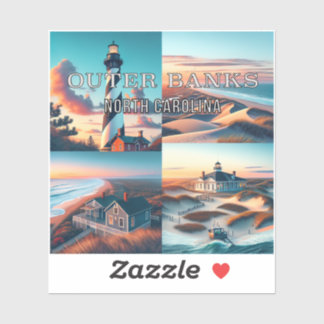 Outer Banks North Carolina 3 inch Vinyl Sticker