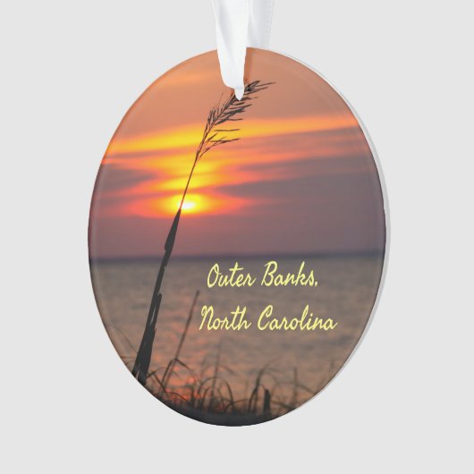 Outer Banks North Carolina Beach Sunset Orange Sky (devant)