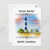 Outer Banks North Carolina Briefkaart (Voorkant / Achterkant)