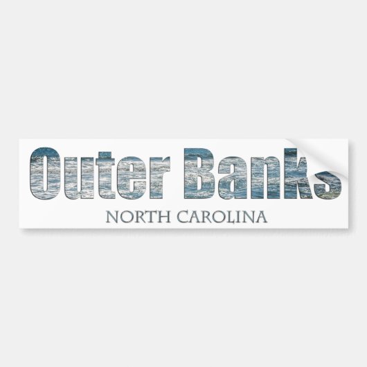 Outer Banks North Carolina Bumpersticker (Voorkant)