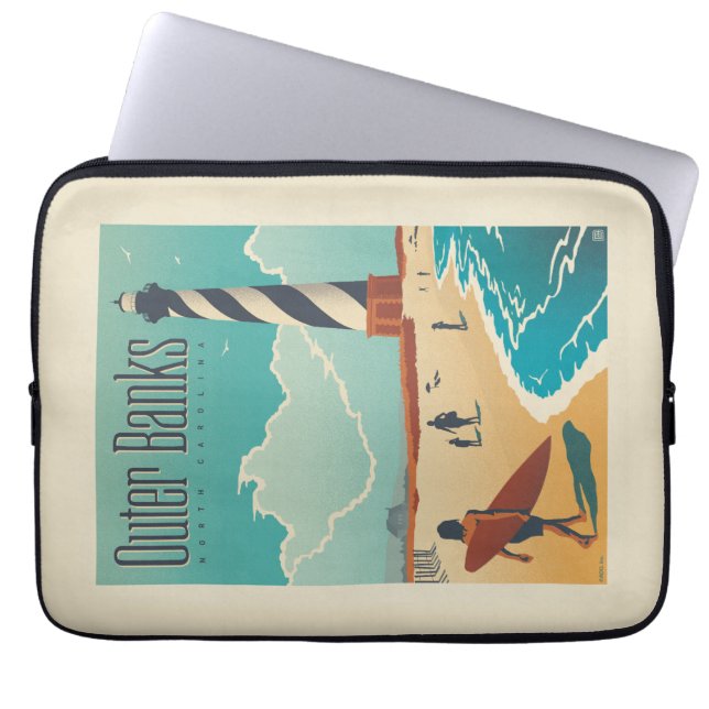 Outer Banks | North Carolina Laptop Sleeve (Voorkant)