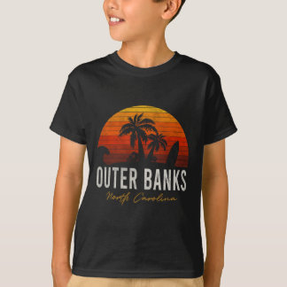 Outer Banks North Carolina Palms Vacation Trip Sur T-shirt