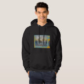 Outer Banks North Carolina Seashell & Surf Hoodie (Voorkant volledig)