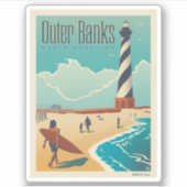 Outer Banks | North Carolina Sticker (Voorkant)
