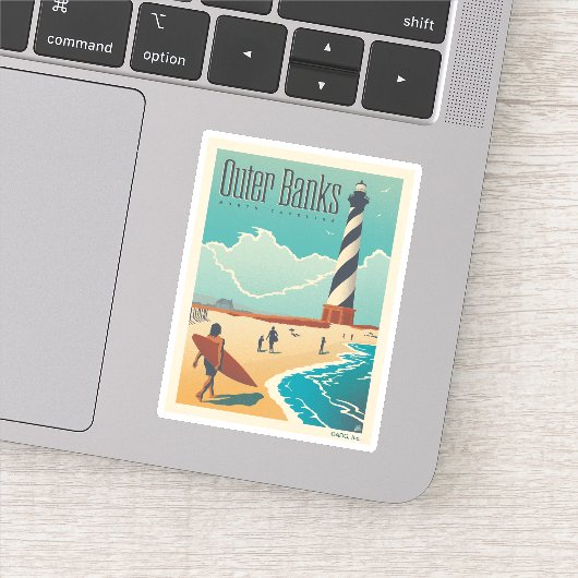 Outer Banks | North Carolina Sticker (Detail)