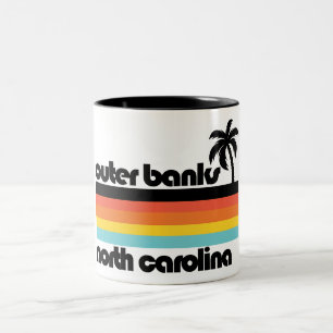 Outer Banks North Carolina Tweekleurige Koffiemok