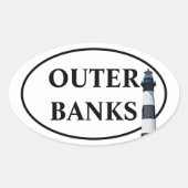 OUTER BANKS OVALE STICKER (Voorkant)