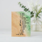 Outer Banks Towns Carte postale avec OBX Towns & M (Debout devant)