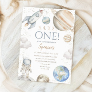 Outer Space 1e verjaardag Eerste reis rond de zon Kaart
