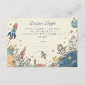Outer Space Adventure Diapper Raffle Informatiekaartje (Voorkant)