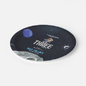 Outer Space Astronaut Any Age Birthday Papieren Bordje (Gekanteld)