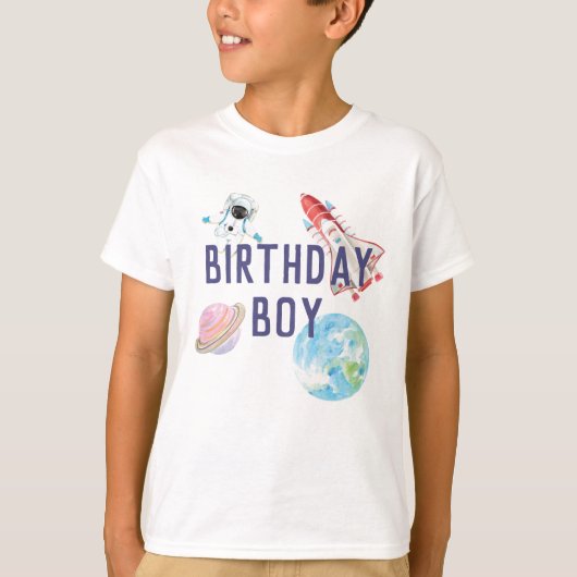 Outer Space Birthday Shirt (Voorkant)