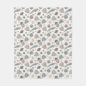 Outer Space Blanket Boy Baby Shower Gift Rocket Fleece Deken (Voorkant)